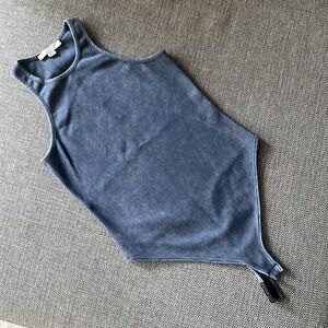 All Saints Blue Bodysuit One Piece Sleek Design